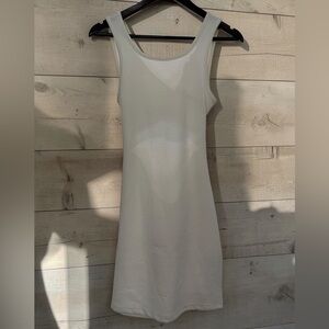 Roxy Cream Ribbed Tank Mini Dress